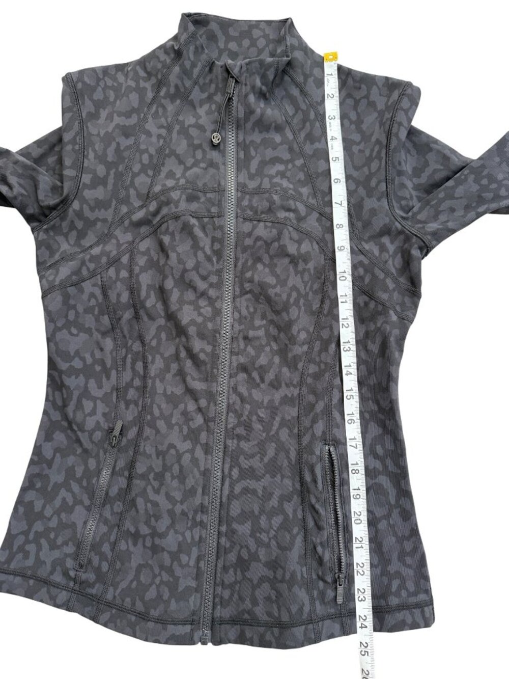 Lululemon Womens Size 8 Define Jacket *Luxtreme Formation Camo Deep Coal LW4BHKS - Picture 7 of 9